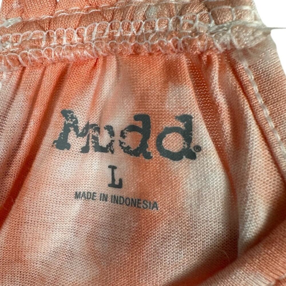 Mudd Orange and White Tie-Dye Tank Top Size Large - Picture 3 of 4